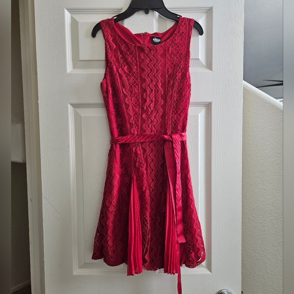 Disney Girls Tanto Red Disney Pixar Coco Party Dress. NWT